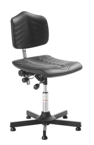Premium arbejdsstol med sæde og ryg i super-soft polyuretan.