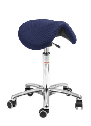 Dalton saddelstol med Flexmatic mekanisme til aktiv siddestilling på kontoret.