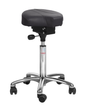 Gamma sadelsæde med ergonomisk udformning og EASY‑SEAT sædevinkeljustering.