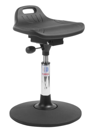 Ståstøttestol Omega Alu50 med justerbart ergonomisk sæde og fleksibel Sway base