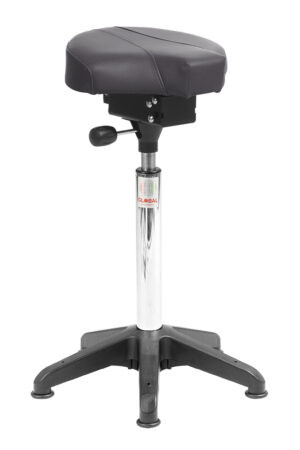 Ergonomisk saddelstol med komfortabelt saddelsæde og robust Octopus-base. Designet til at understøtte en aktiv og afbalanceret siddestilling.